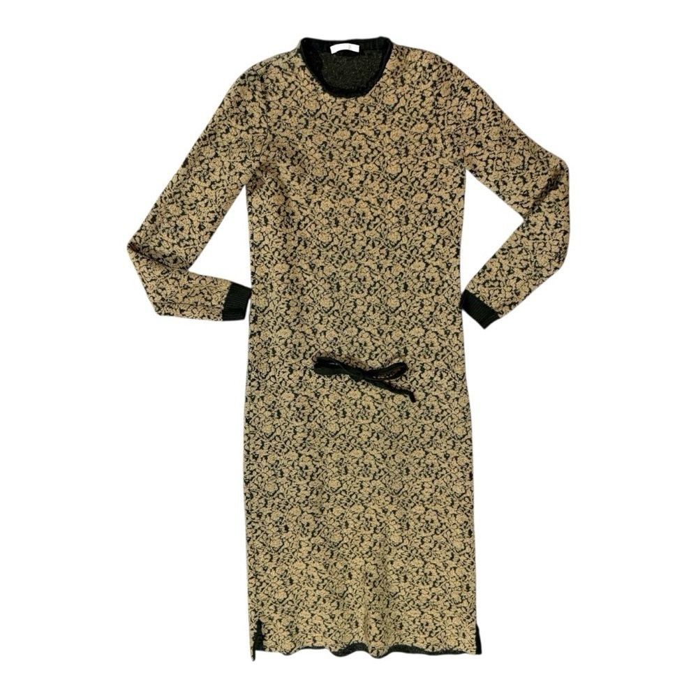 Chloe Knit Sweater Maxi Dress Sz S 100% Wool